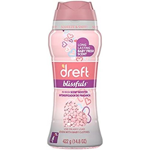 Dreft Blissfuls in-Wash Scent Booster Beads, Baby Fresh, 14.8 Ounce