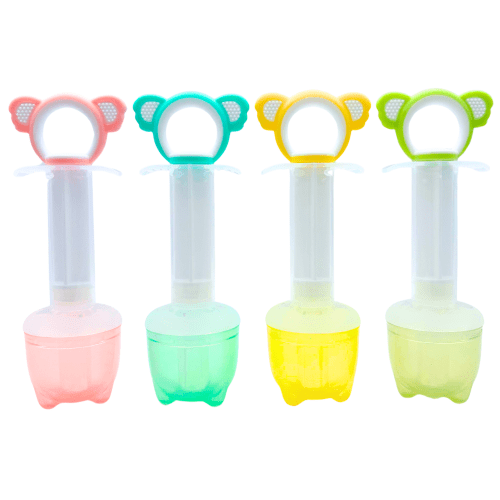 Medicine Syringe Feeder, Soft Silicone Tip/Measurement Cap, 2 Count