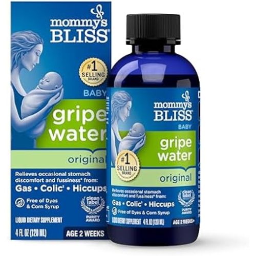 Mommy's Bliss Gripe Water, Liquid, 4-ounce bottle