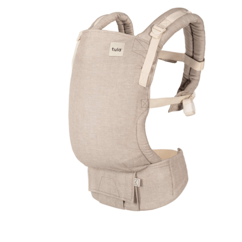 Linen Ergonomic Baby Carrier - Free-To-Grow Sand Tan – Baby Tula US