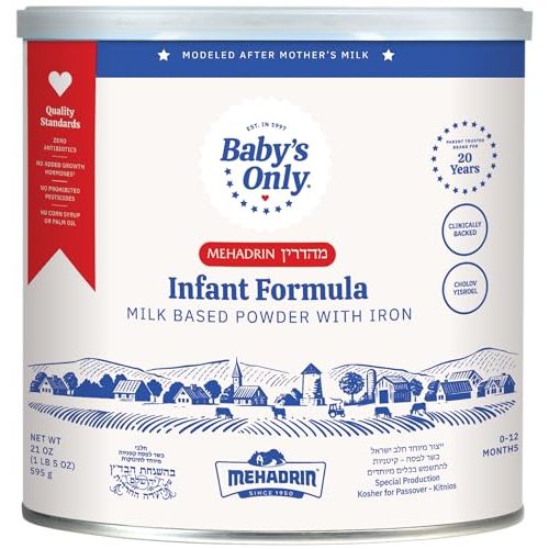 Baby's Only Baby Formula, Complete Nutrition Infant Formula, Milk Based Powder with Iron, Vitamin E, Vitamin D, Easy to Digest Infant Formula for Newborn to 12 Months Old, 21 oz, 1 Pack
