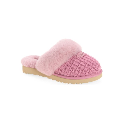Cozy Knit Genuine Shearling Slipper