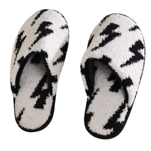 Local Beach Lightning Bolt Cozy Slippers