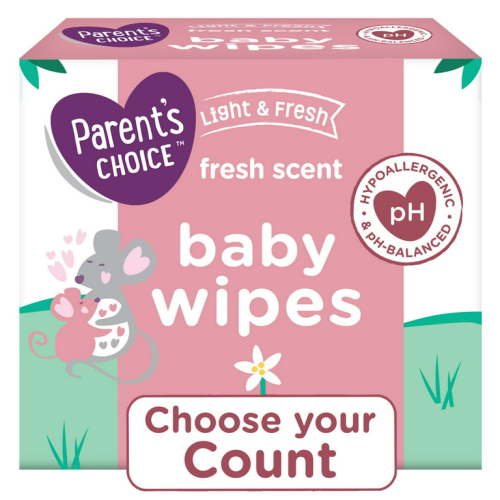 Parent's Choice Fresh Scent Baby Wipes, Made with Planted Based Ingredients 600 Count