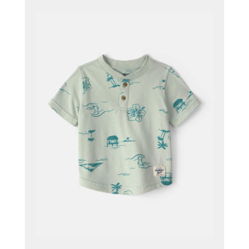 Baby Boy Beach Henley Top - Green - OshKosh B'gosh | Carter's