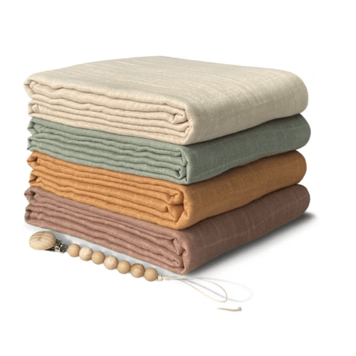Muslin Swaddle Blanket (Earthy Harmony)