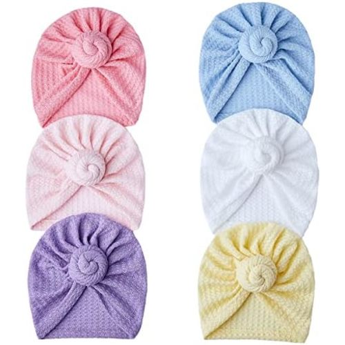 Baby Turban Newborn Baby Girl Hospital Hat Nursery Beanie Headwrap Bohemia Donuts Cap