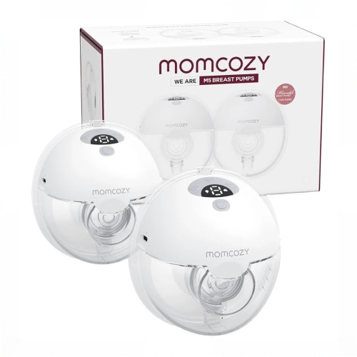 Momcozy All-in-one M5 Double Wearable Breast Pump, Quill Grey