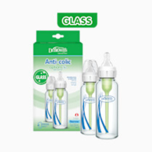 Dr. Brown's Anti-colic Options+ Narrow Glass Baby Bottle - 8 Oz, 2