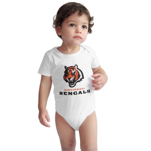 Cincinnati_Bengals Unisex Baby Short Sleeve Jumpsuit Newborn One Piece Suit Boys And Girls Round Neck Bodysuit