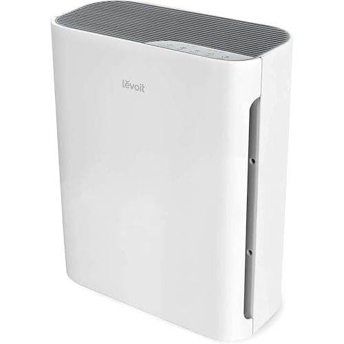 Levoit Air Purifier for Home Bedroom, Quiet Clean with Washable Pre-Filter for Dander, Smoke, Dust, Pollen, AHAM VERIFIED, Odor Eliminators for Medium Sized Rooms, Pet Hair Remover, Vital 100, White