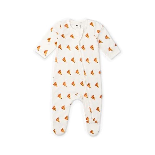monica + andy Double Zipper One Piece, 100% Organic Baby Clothes for Girls & Boys, Unisex, Preemie, Newborn & Infant Sizes