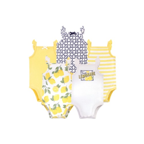 5Pk Organic Sleeveless Bodysuits