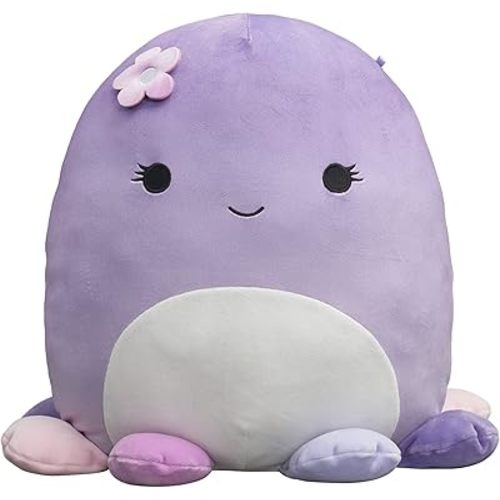 Squishmallows Original 14-Inch Beula Purple Octopus with Multicolored Tentacles - Large Ultrasoft Official Jazwares Plush - Amazon Exclusive