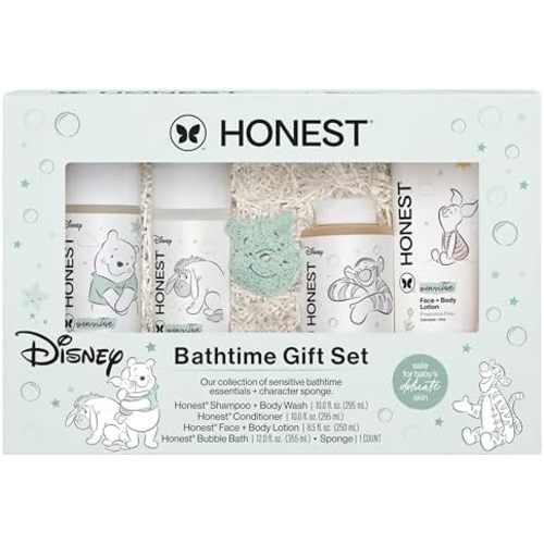 The Honest Company Bathtime Gift Set, Disney Design + Fragrance-Free