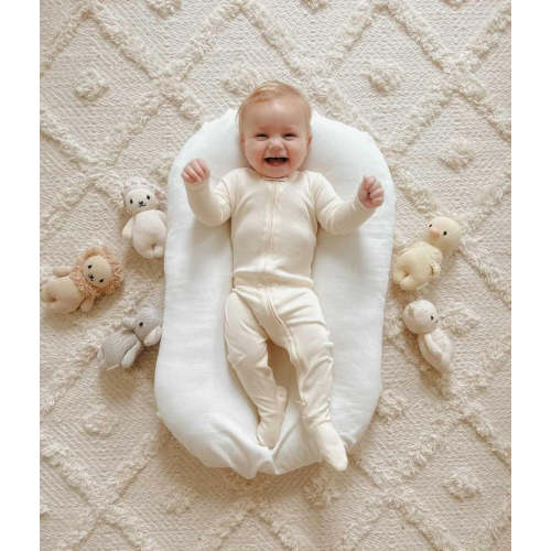Buttercream | Organic Zipper Footie – L'ovedbaby