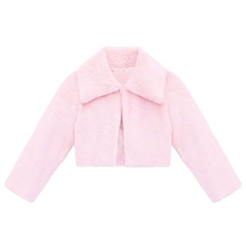 Lilax Girls Cozy Faux Fur Bolero Jacket Shrug