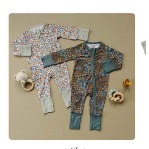 Dainty Meadow Bamboo Zipper