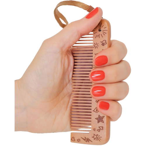 Mama Natural Wooden Labor Comb – Essential Birth & Delivery Support | Ergonomic Wood Comb for Pregnancy, Contractions & Acupressure Relief
