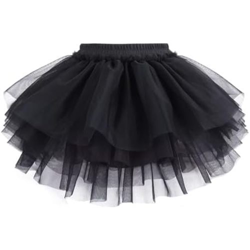 Baby Girls Soft Fluffy Tutu Skirt with Diaper Cover, Tulle Dress Skirt 3 Layers Soft for Newborn,Toddler