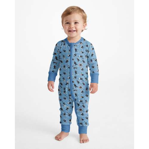 Hockey Dogs - Blue and Black Bamboo Convertible Zippy – Zumbamboo
