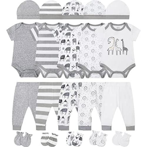 ABeCue Baby Boy Layette Essentials Set Newborn Girl Clothes Pack Infant Gift Sets 20-Piece