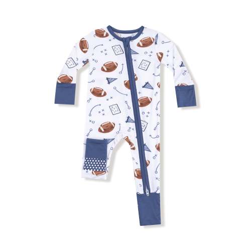 Touchdown Time 2 Way Zipper Romper | Twinkle Twinkle Little One - 6-12M