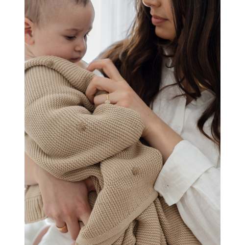 Milkdrop Knitted Blanket - Baby Blankets at Louie Meets Lola