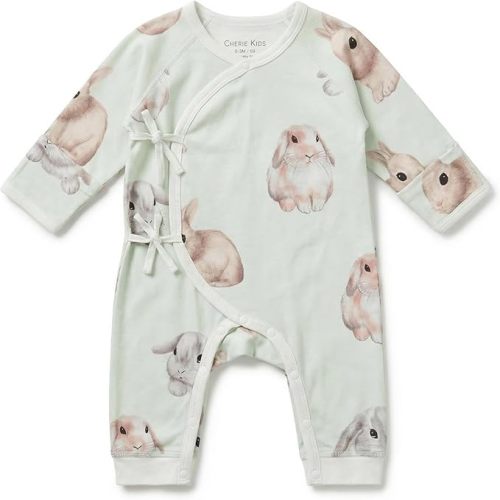 100% Organic Cotton Soft 0-6 Months Baby Romper Jumpsuits for Boys and Girls Unisex Long Sleeve