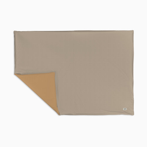 Toki Kids Epic Organic Cotton Play Mat - Latte/Hazel Brown