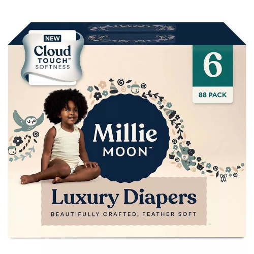 Millie Moon Luxury Diapers - (Select Size and Count)
