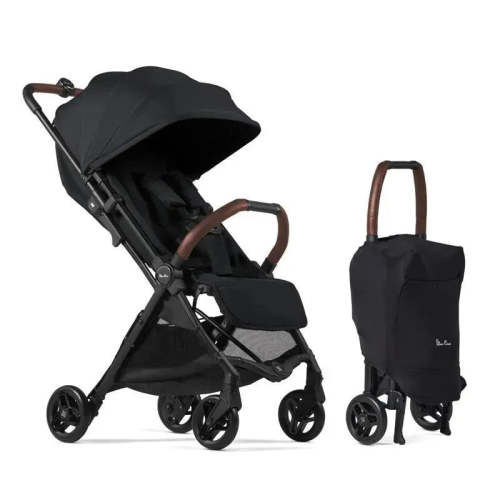 Silver Cross Jet 5 Ultra Compact Stroller, Black