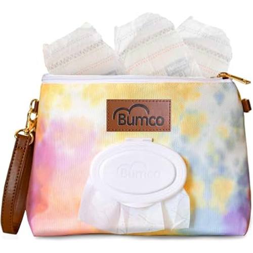 Bumco Portable Diaper Clutch Bag with Built-In Baby Wipes Dispenser