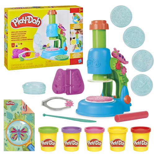 Play-Doh Light & Look Microscope Toy, Arts and Crafts for Boys & Girls, 3+