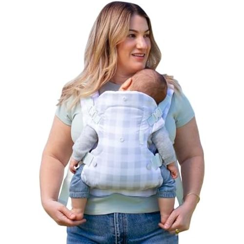 Infantino Flip 4-in-1 Baby Carrier Convertible Ergonomic, Plaid