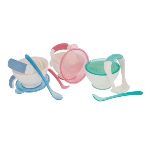Amazon.com : Nuby Garden Fresh Mash N' Feed Bowl with Spoon and Food Masher, Colors May Vary : Baby