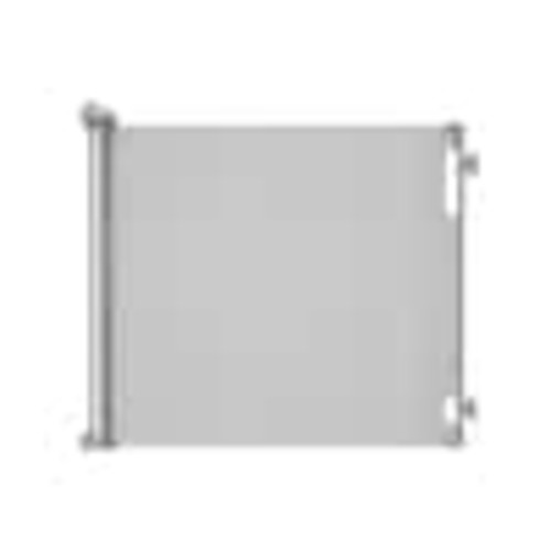 Perma Child Safety 55 in. W x 33 in. H Indoor/Outdoor Retractable Baby Gate Gray 3116