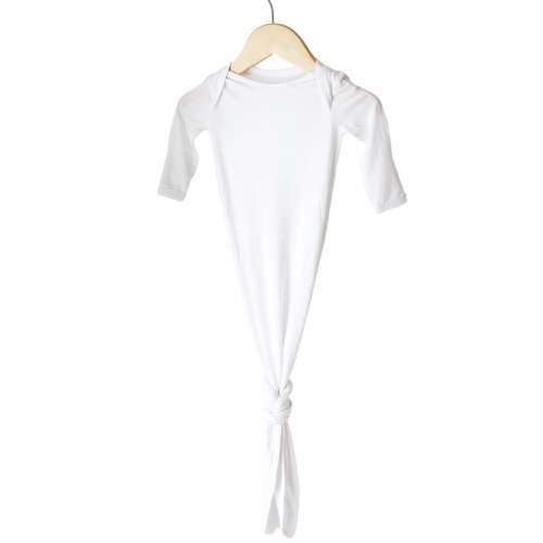 Cloud White Knotted Gown
