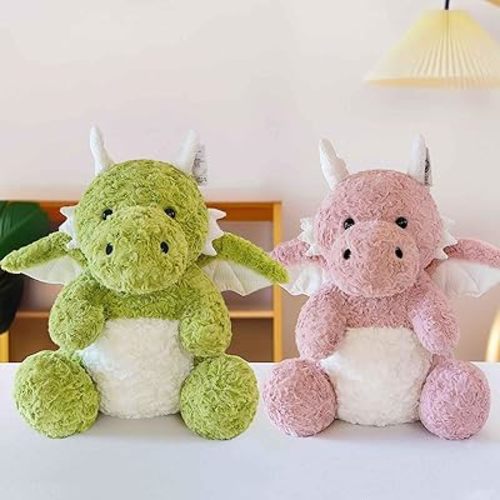 2 Pack 9" Dragon Stuffed Animal, Cute Dragon Plush Toy, Birthday Gifts for Kids Boys Girls