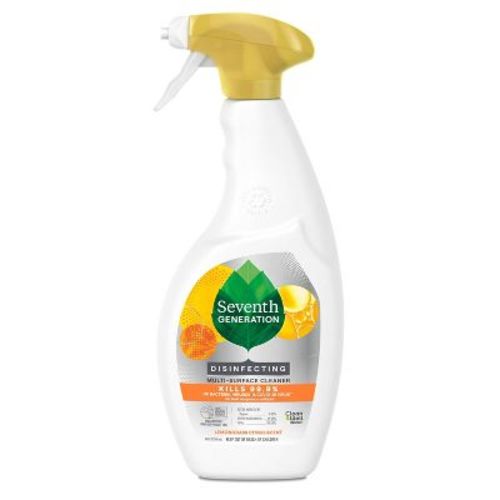 Seventh Generation Lemongrass Citrus Disinfecting Multi-Surface Cleaner - 26oz: Phosphate-Free, Liquid Spray