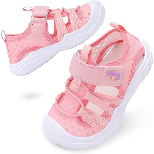 JOINFREE Toddler Boys Girls Water Shoes Breathable Qucik Dry Sport Beach Sandals Lightweight Barefoot Flexible
