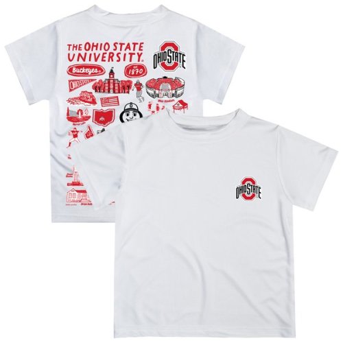 Ohio State Buckeyes Vive La Fete Toddler Impressions Artwork T-Shirt - White