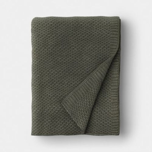 Everyday Knit Throw Blanket Light Green - Threshold™