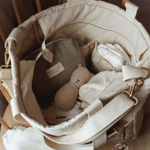 Mama bundle - Diaper bag + quilted pouch