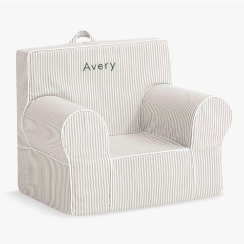 Anywhere Chair®, Oatmeal Oxford Stripe Slipcover Only