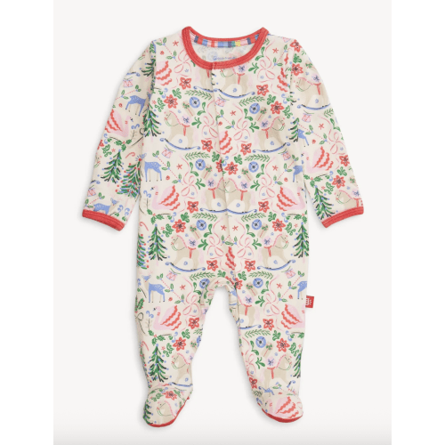 Magnetic Footie: 9-12M, Sugar Plum Dreams