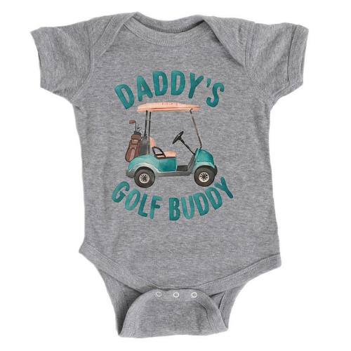 The Juniper Shop Daddy's Golf Buddy Baby Short Sleeve Bodysuit