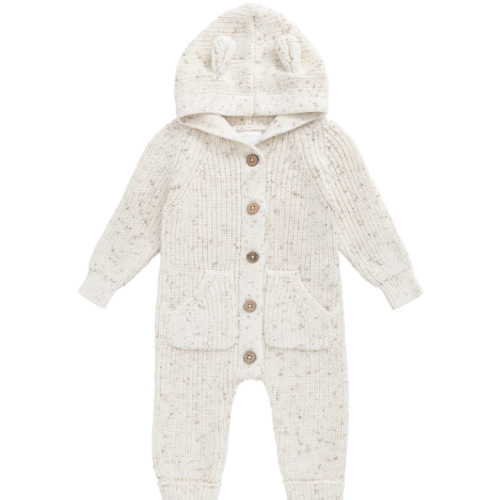 Bear Knit Onepiece - Pistachio Fleck – Jamie Kay USA