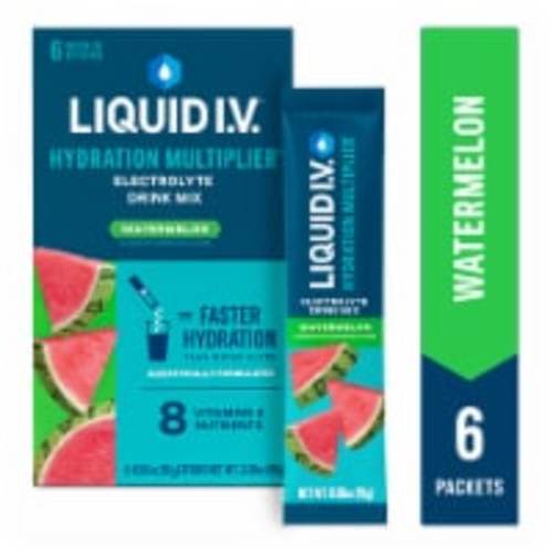 Liquid I.V.® Hydration Multiplier® Watermelon Electrolyte Drink Mix Packets, 6 packets