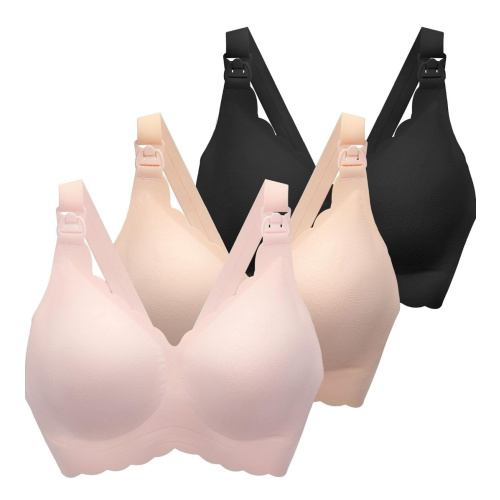 Nursing Bras for Breastfeeding, Seamless Ultra Comfort Maternity Bra, Natural Shape Pregnancy Bras for Women